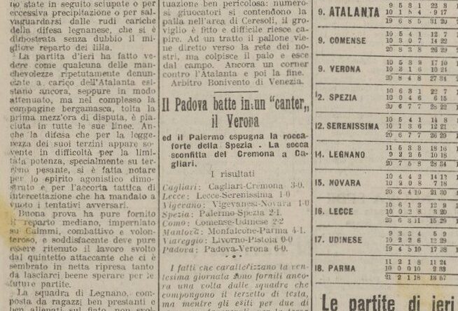 Legnano-Atalanta 1-1 (1-1)