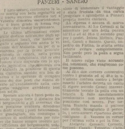 Serenissima-Atalanta 0-2 (0-1)