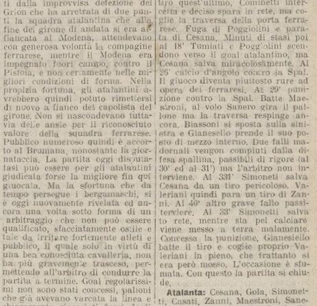 Atalanta-Spal 1-1 (1-1)