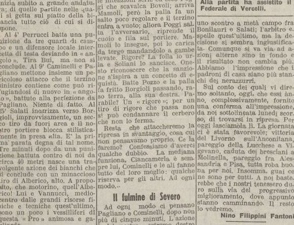 Pro Vercelli-Atalanta 2-2 (2-1)