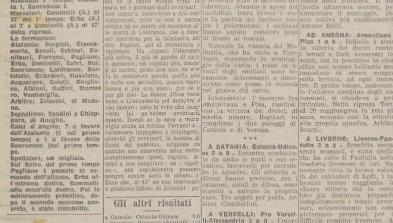 Sanremese-Atalanta 0-3 (0-1)