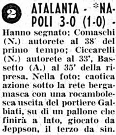 Napoli-Atalanta 0-3 (0-1)