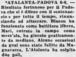 Atalanta-Padova 0-0
