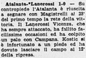 Vicenza-Atalanta 0-1 (0-1)