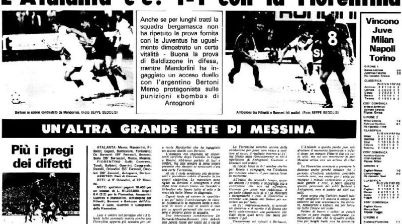 Atalanta-Fiorentina 1-1 (0-1)
