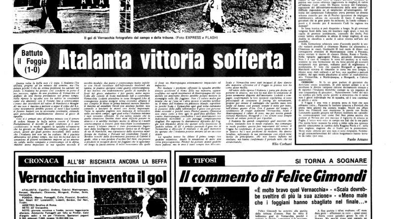 Atalanta-Foggia 1-0
